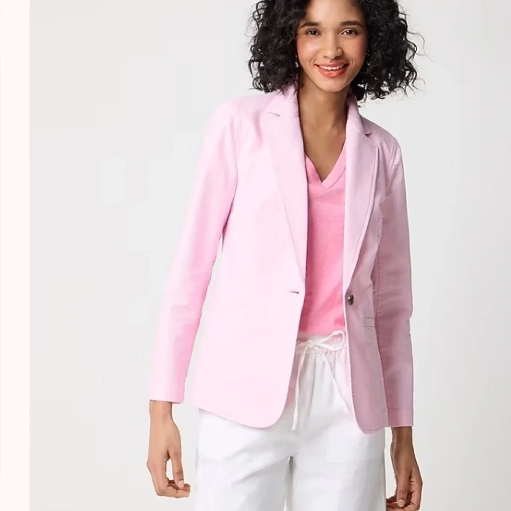 NWOT J crew Petite cotton-blend stretch relaxed blazer size 0P
